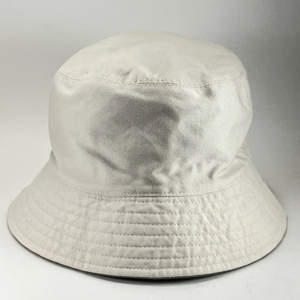Vintage Y2K Bucket Hat Banana Republic Men M/L Khaki Cotton Fishing Safari Cream